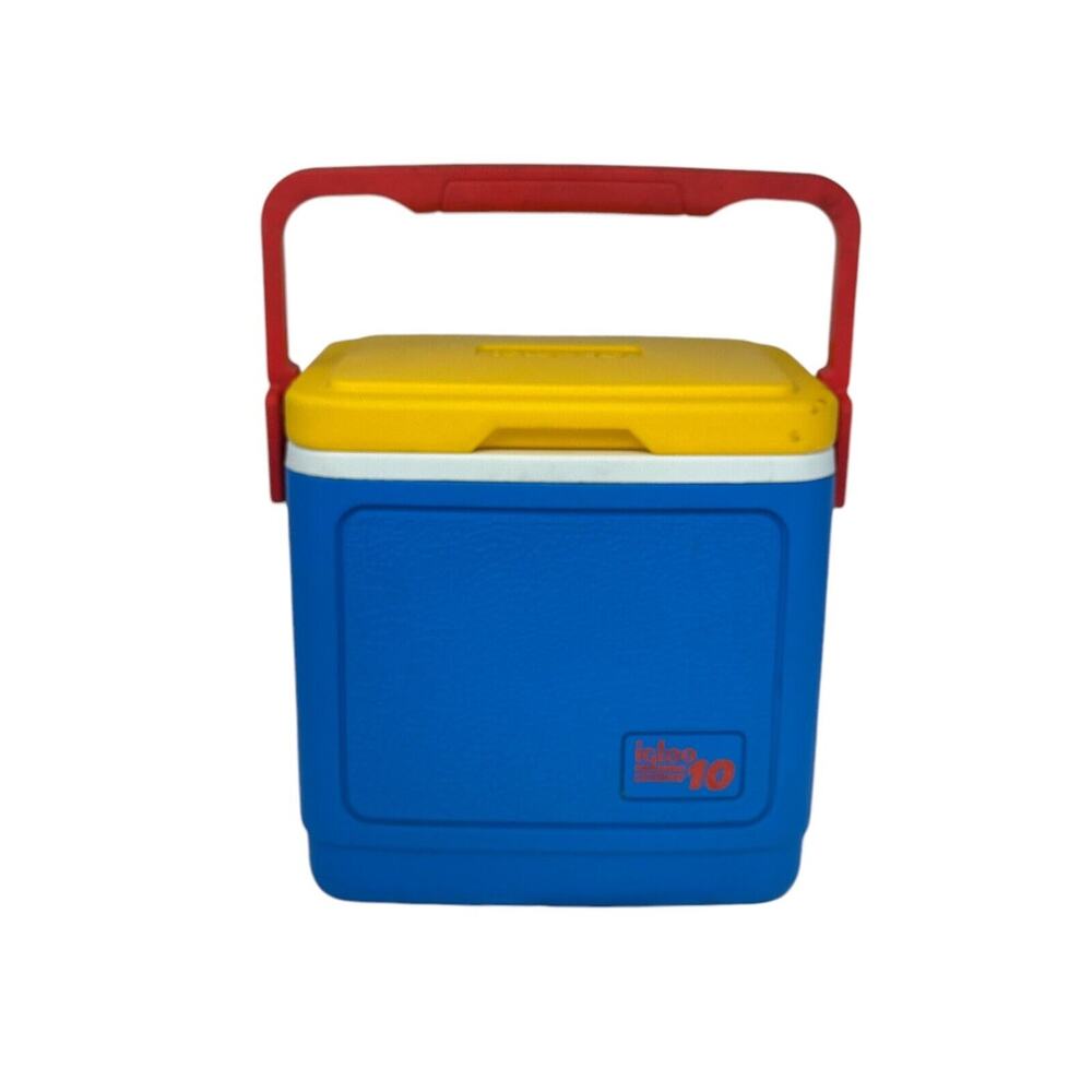 IGLOO LEGEND 10 Hot Color Ice Chest Cooler Blue Yellow Red